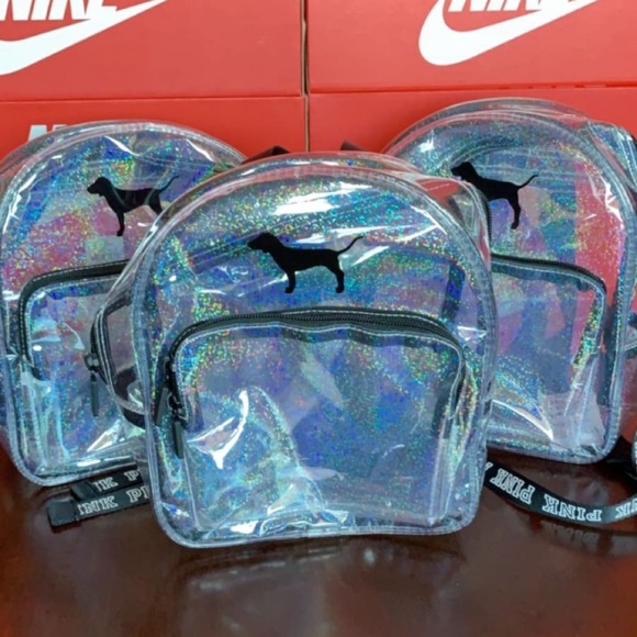 Victoria secret mini clear holographic backpack - Picture 4 of 4